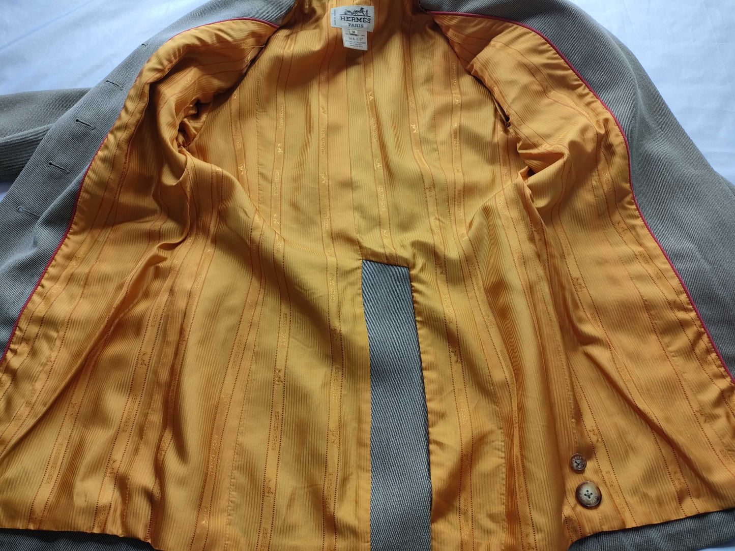 HERMES tailored jacket 100% wool jacket