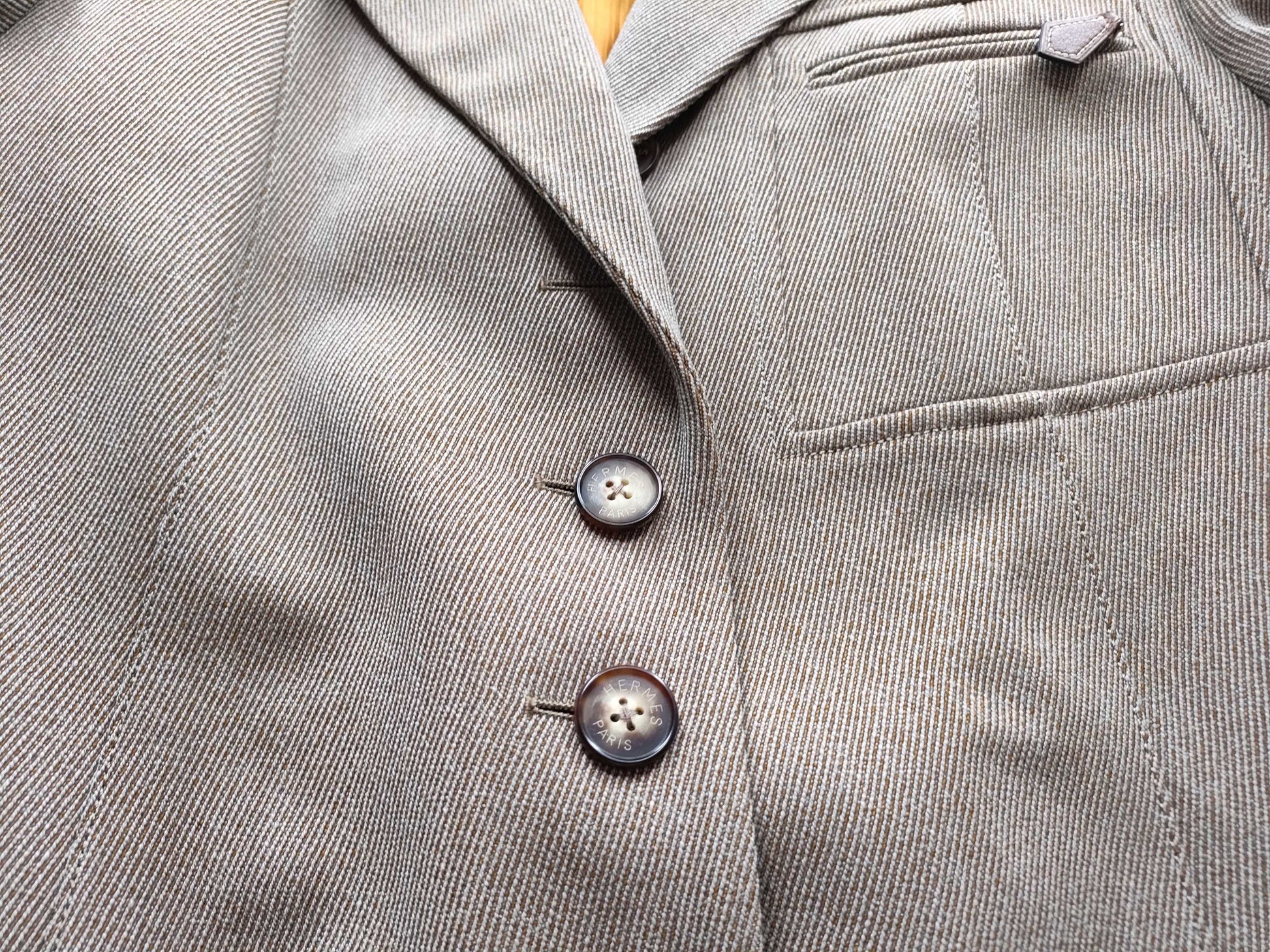 HERMES tailored jacket 100% wool jacket
