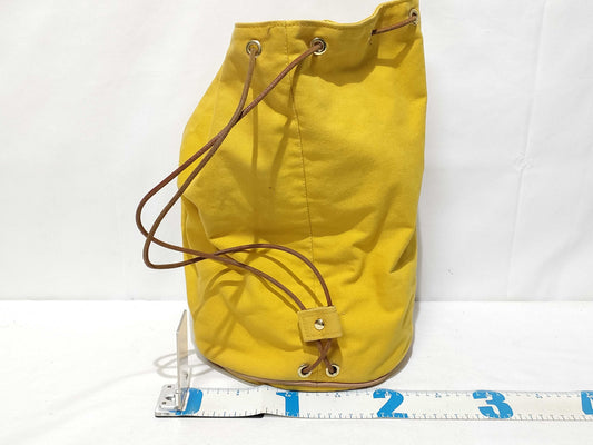 HERMES Polochon Mimir Yellow Backpack