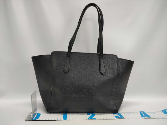 GUCCI Swing Leather Tote Bag Black 354408 Tote Bag