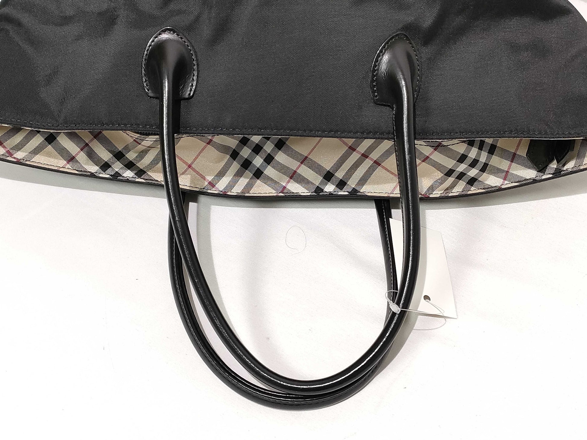 BURBERRY Blue Label Nova Check Handbag Boat-Shaped Tote Bag