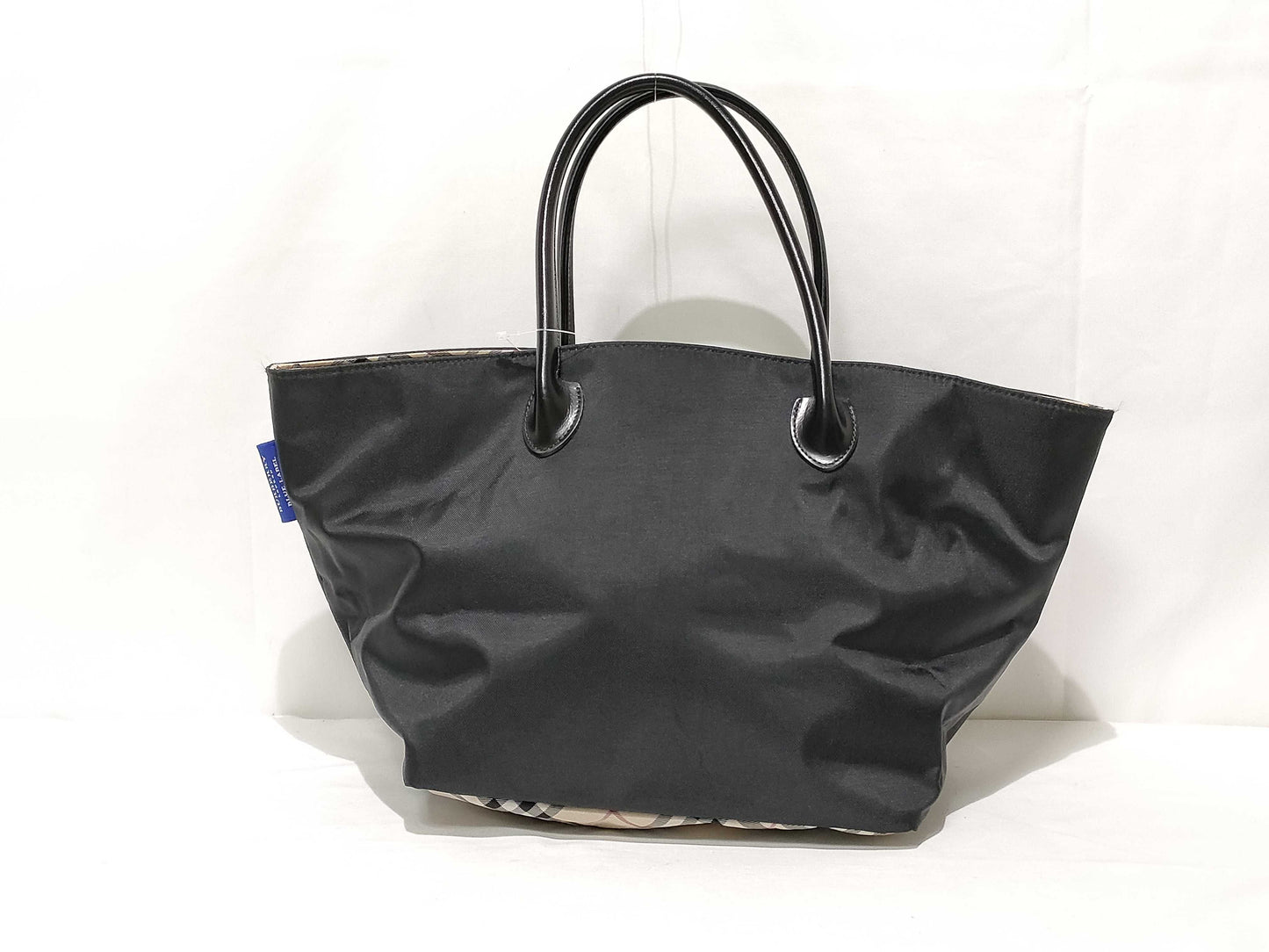 BURBERRY Blue Label Nova Check Handbag Boat-Shaped Tote Bag