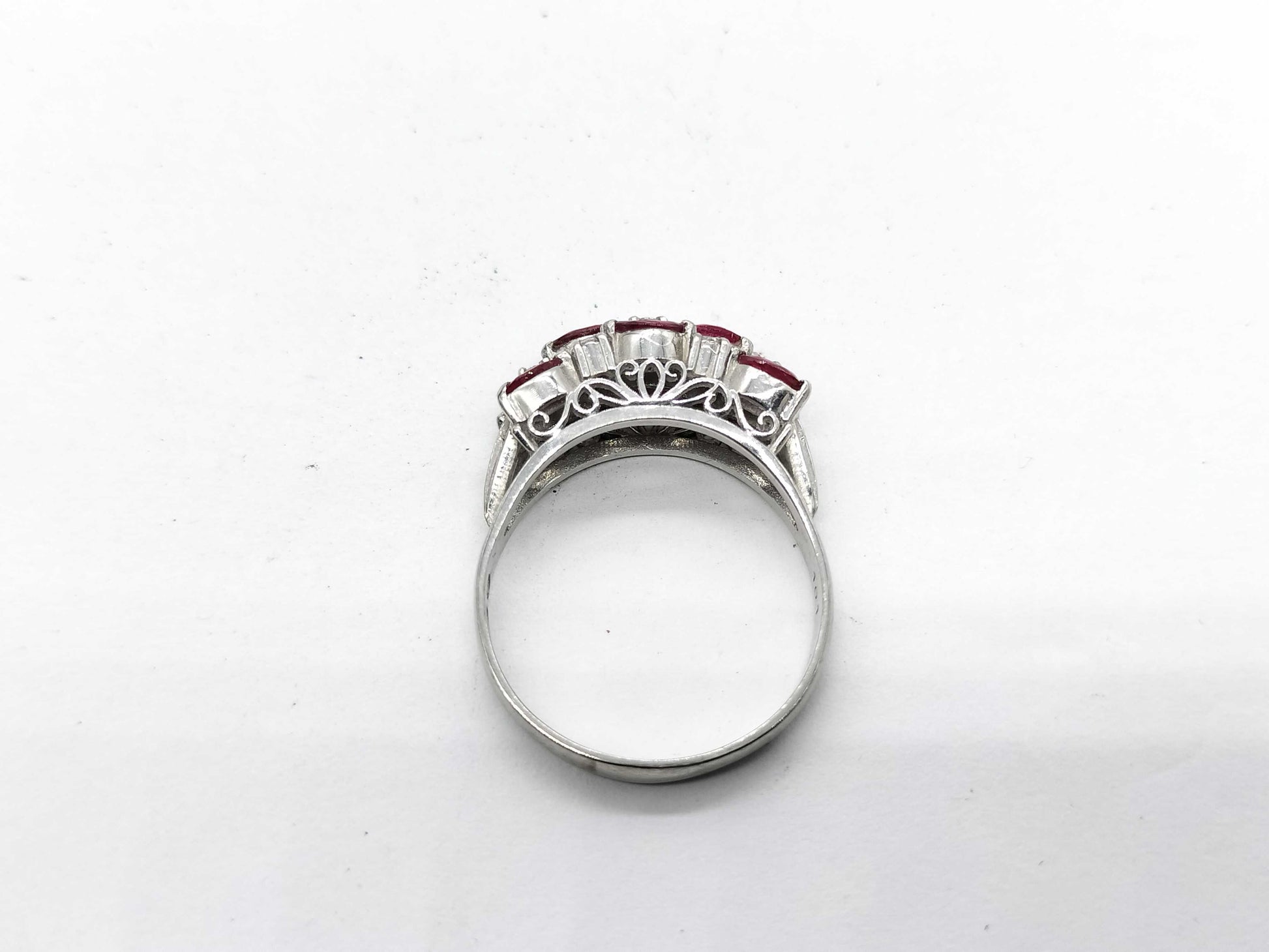 Mitsukoshi R1.01ct D0.17ct PT900 6.0g Ring 