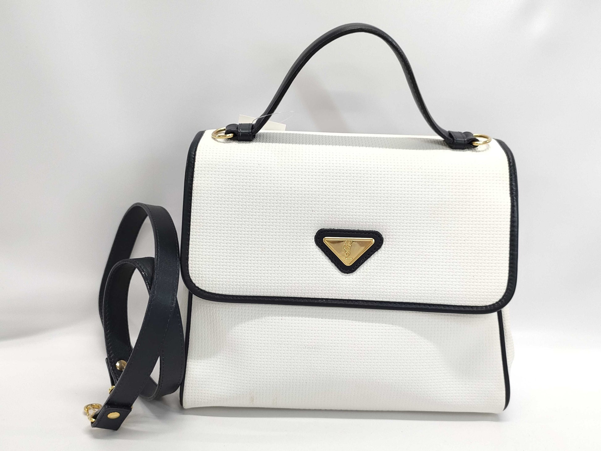 Yves Saint Laurent logo 2-way handbag