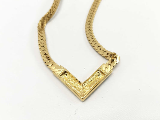 Dior V Rhinestone Necklace