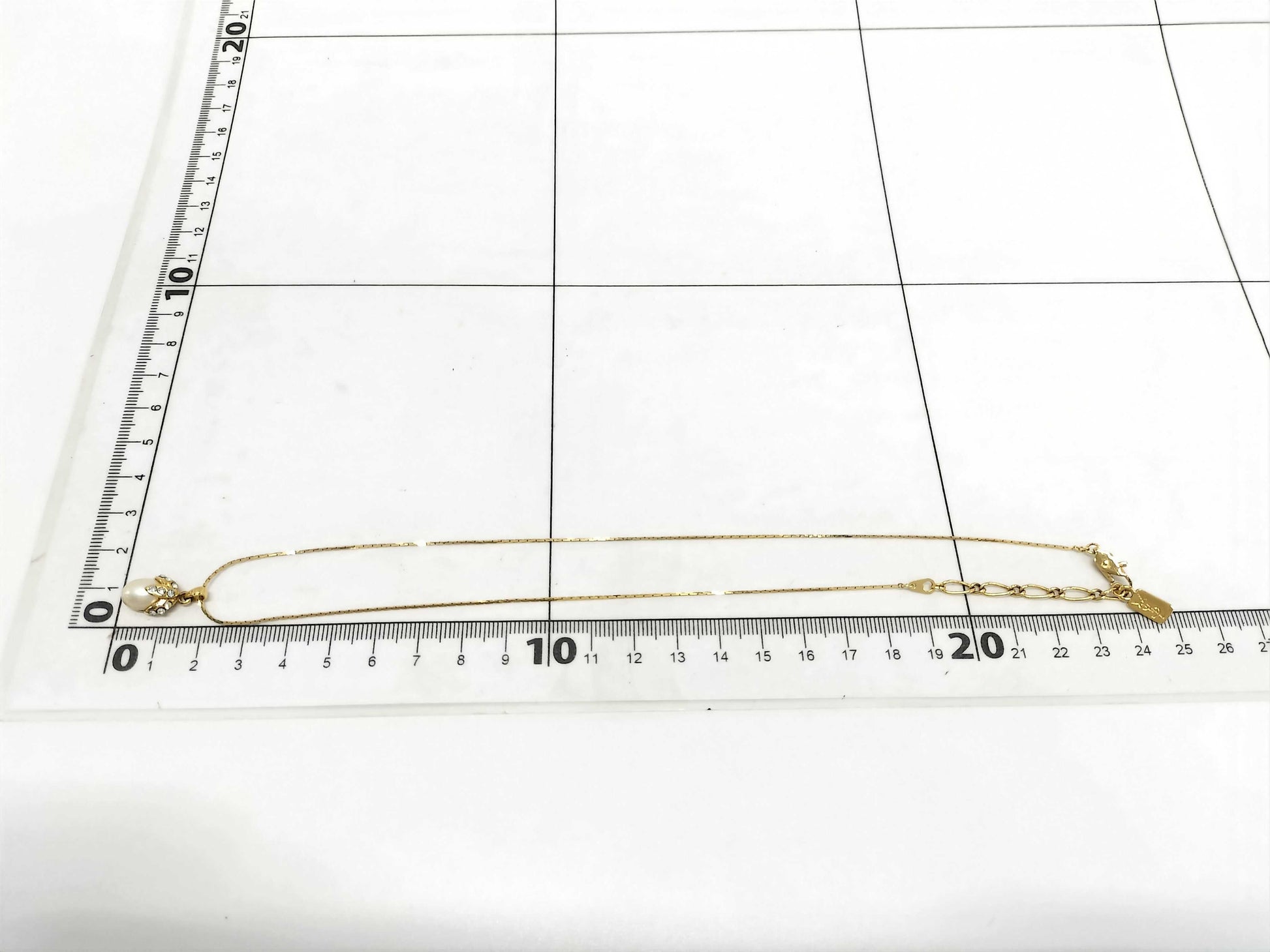 SAINT LAURENT faux pearl necklace