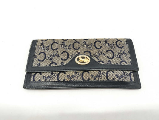 CELINE C Macadam Canvas Long Wallet