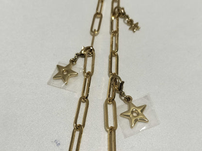Dior Gold Bracelet Logo Star Key Case/Key Holder