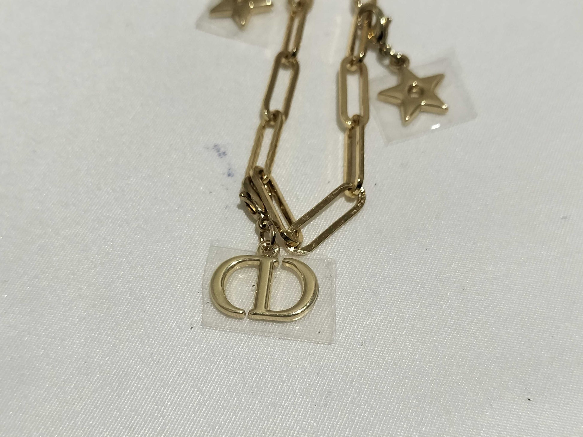 Dior Gold Bracelet Logo Star Key Case/Key Holder