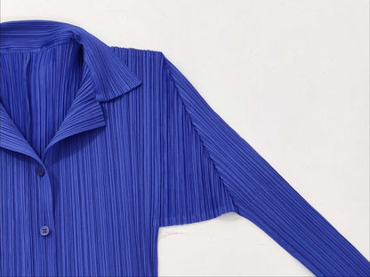 ISSEY MIYAKE pleats please long sleeve purple top