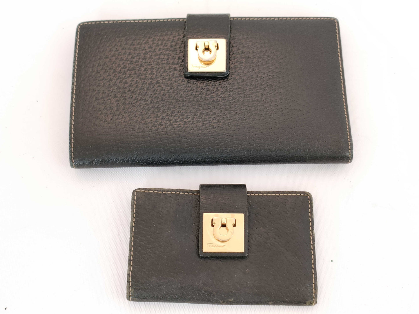 Salvatore Ferragamo Gancini Long Wallet/Key Case Wallet