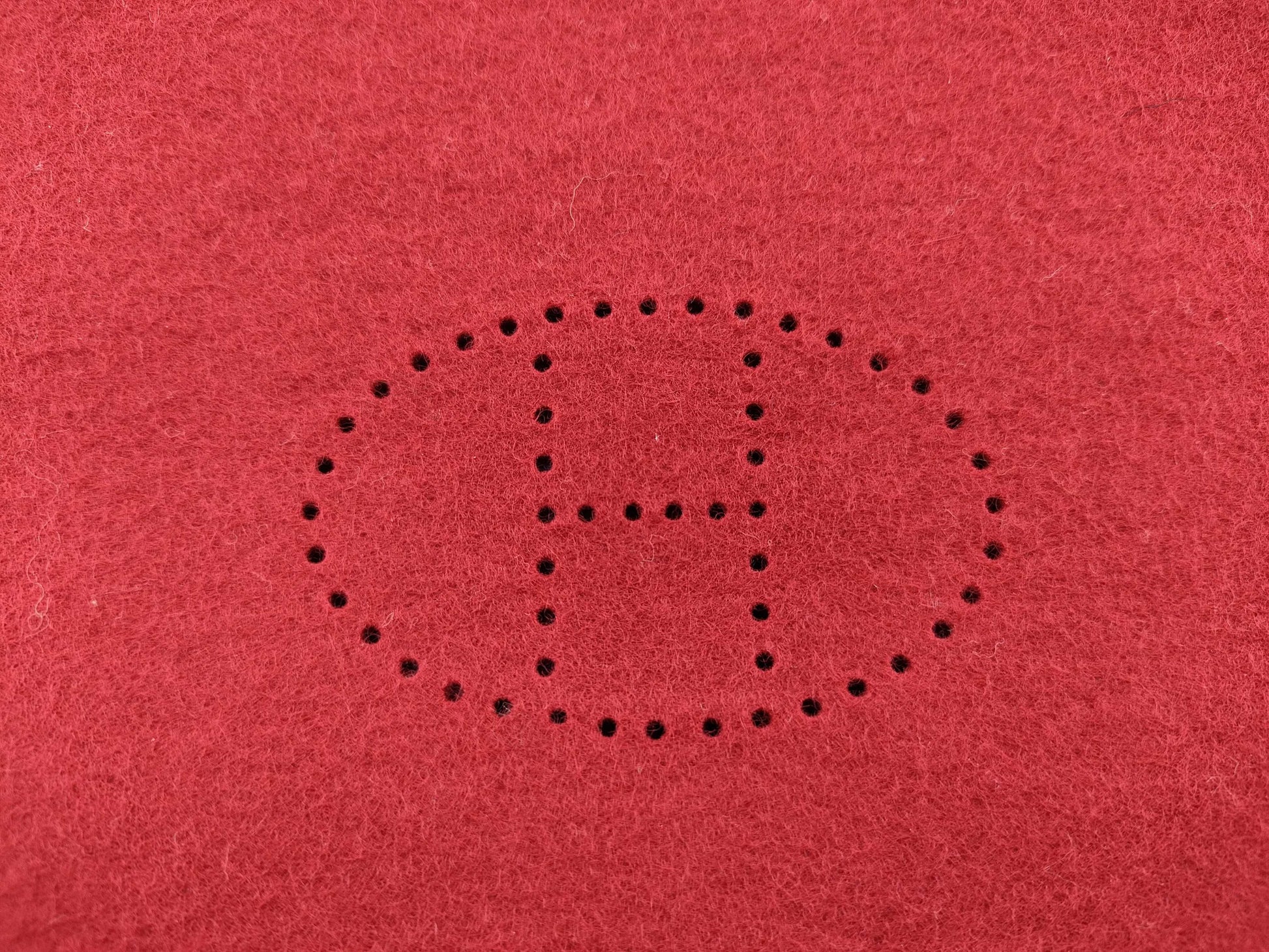HERMES Vidpoche Felt Red Other Accessories