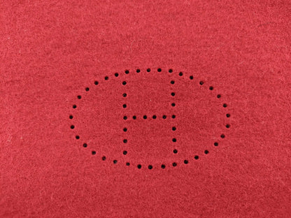 HERMES Vidpoche Felt Red Other Accessories