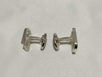 GUCCI 925 Cufflinks Logo Tie Clip/Cufflinks