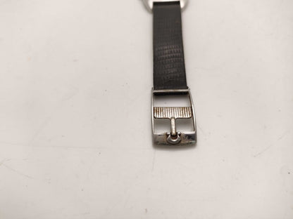 OMEGA De Ville Silver Dial Stainless Steel x Leather/Hand-Wound Women's Watch