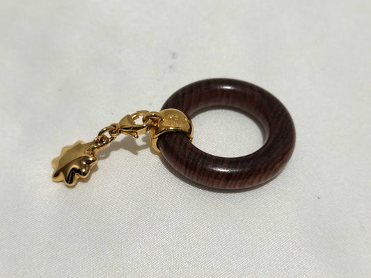 HERMES scarf ring with wood charm Other accessories