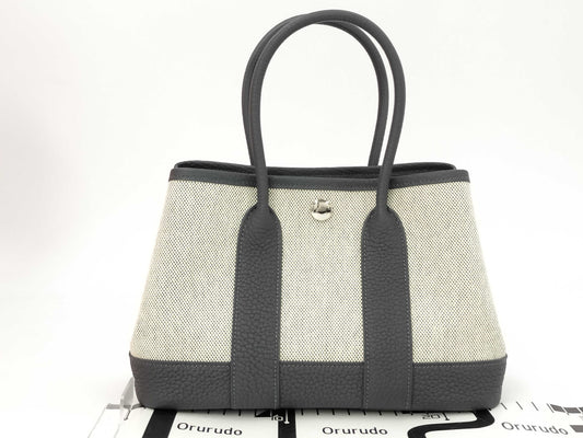 HERMES Neo Garden 23/Toile H K engraved handbag