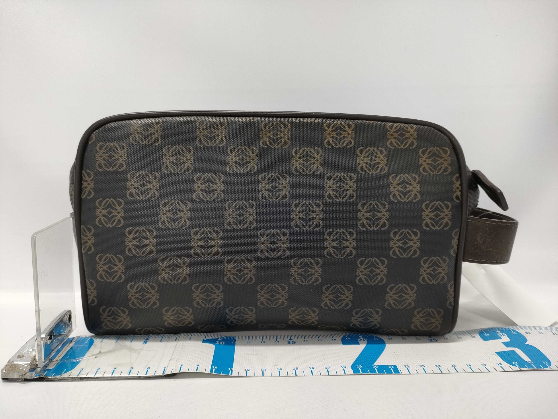 LOEWE Anagram PVC Second Bag Black Handbag