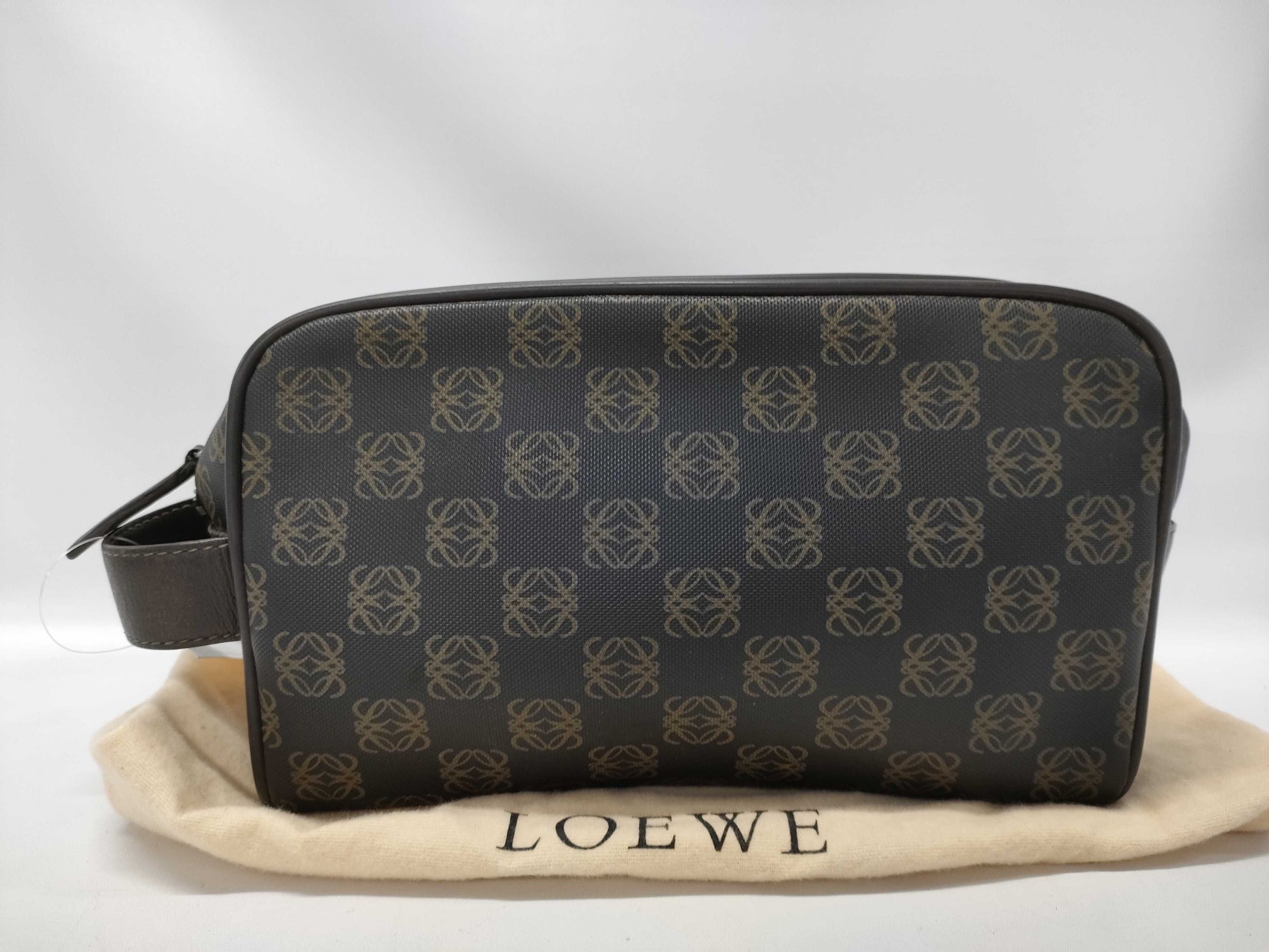 LOEWE Anagram PVC Second Bag Black Handbag