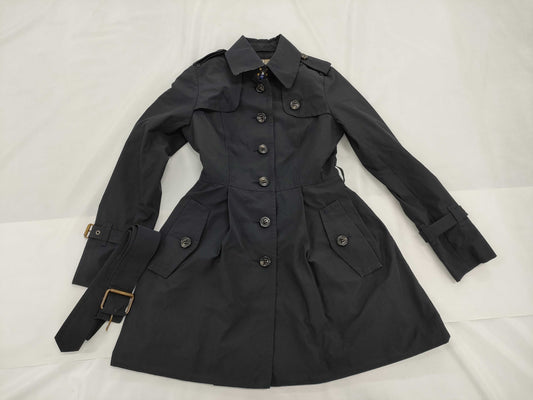 BURBERRY Blue Label Crestbridge Trench Coat Navy