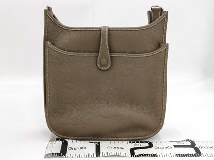 HERMES Evelyn 3 Trois 29 PM Etoupe Beige Shoulder Bag