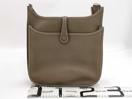 HERMES Evelyn 3 Trois 29 PM Etoupe Beige Shoulder Bag