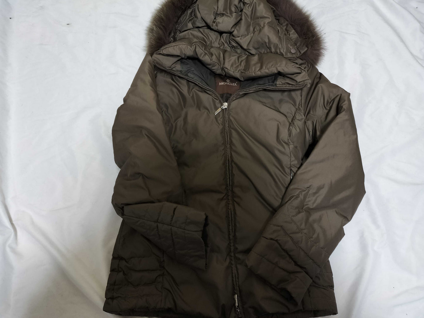 MONCLER tissu material stoff tessuto women's down coat jacket