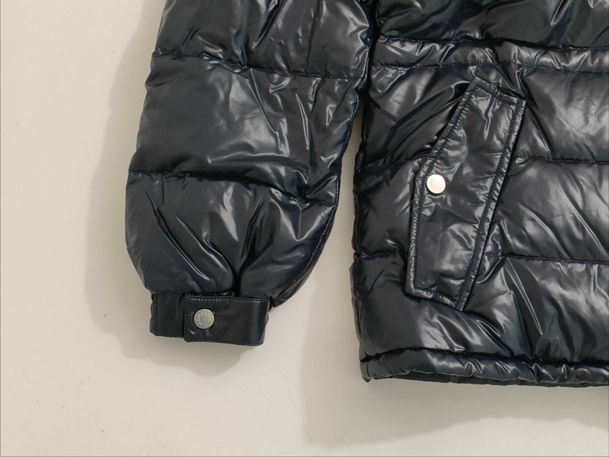 MONCLER down jacket with fur