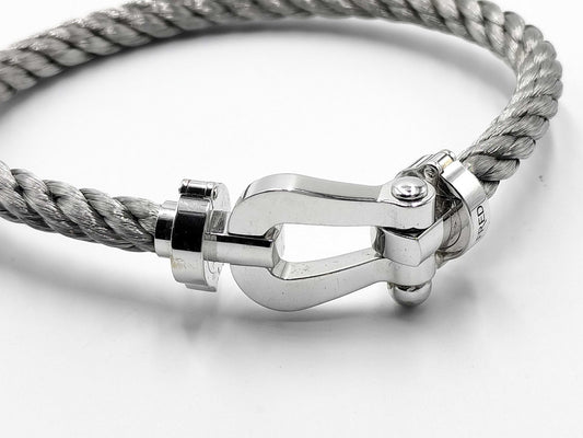 FRED Force 10 Large WG AU750/SS 20.3g Bracelet/Bangle 