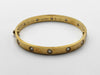 Cartier Old Model Love Bracelet #17 Full Diamond Yellow Gold 750 30.7g Bracelet/Bangle 