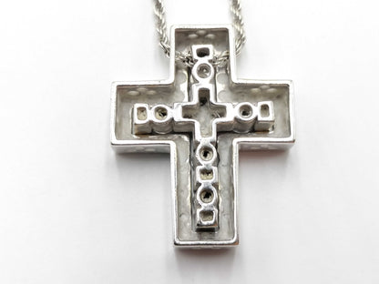 Damiani Belle Epoque M Diamond Necklace in 750 White Gold, 10.1g 