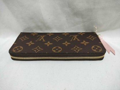 LOUIS VUITTON Monogram M61298 Portefeuille Clemence Wallet in Fuchsia Pink