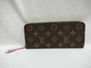 LOUIS VUITTON Monogram M61298 Portefeuille Clemence Wallet in Fuchsia Pink
