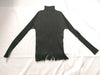 ISSEY MIYAKE Pleated High Neck Black Top