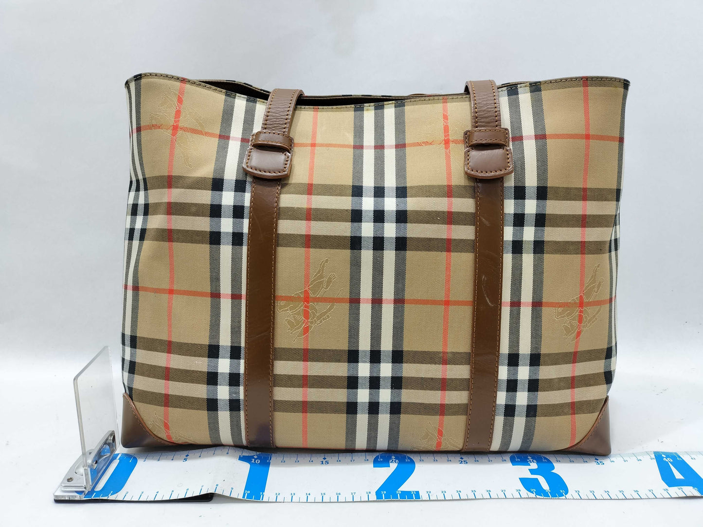 Burberry Check Tote Bag