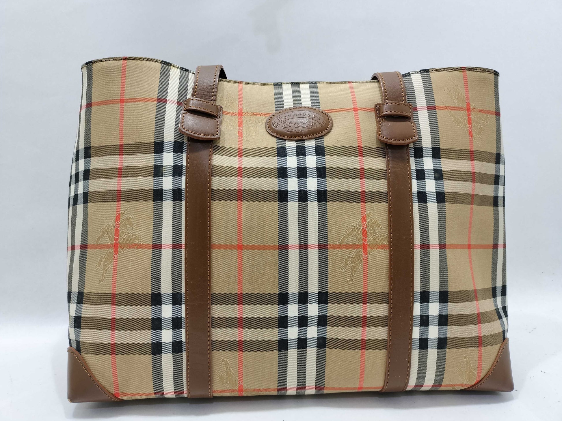 Burberry Check Tote Bag