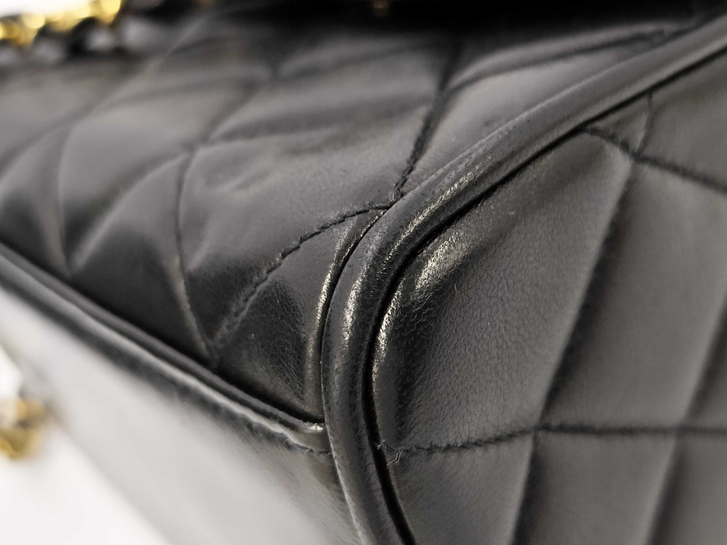 CHANEL Lambskin Mini Matelasse Shoulder Bag