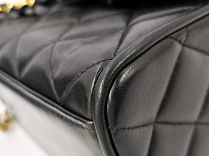 CHANEL Lambskin Mini Matelasse Shoulder Bag