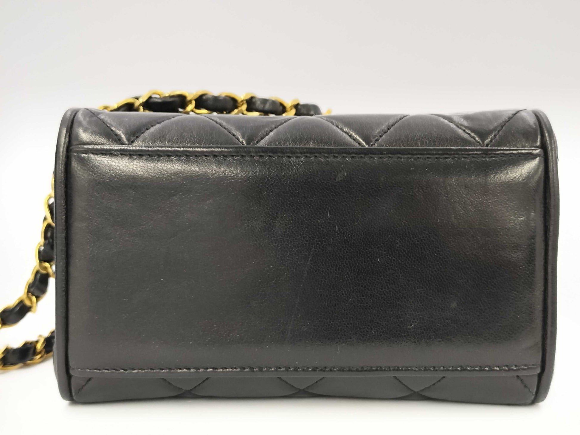 CHANEL Lambskin Mini Matelasse Shoulder Bag