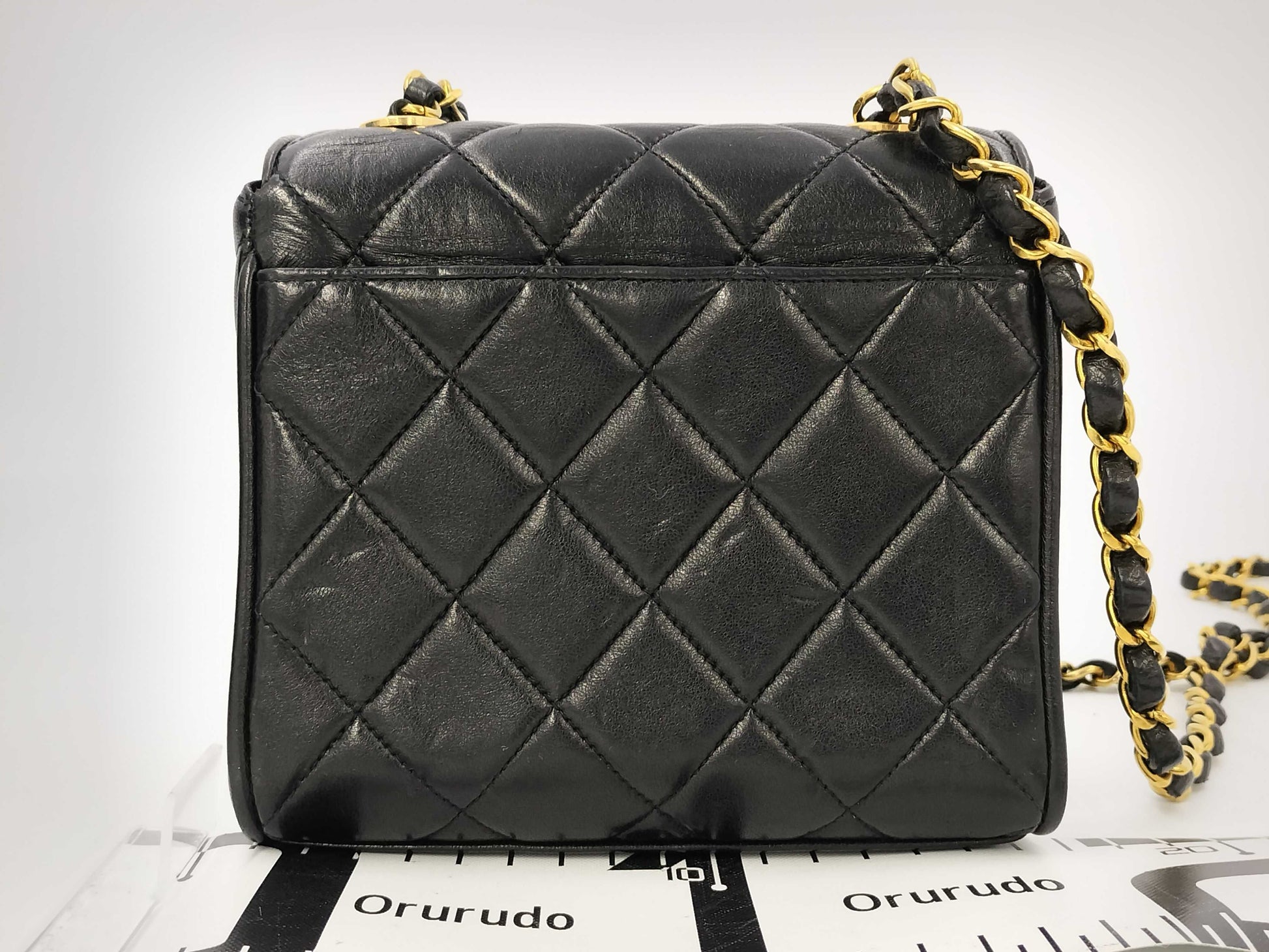 CHANEL Lambskin Mini Matelasse Shoulder Bag