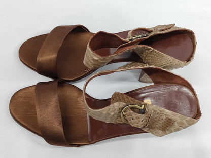 Salvatore Ferragamo python sandals