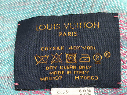 LOUIS VUITTON Monogram Stole Silk and Wool Scarf
