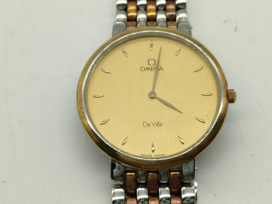 OMEGA Devil Quartz Round Stainless Steel x GP Boys' Watch