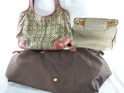 COACH Mini Signature 3-Piece Shoulder Bag Set 