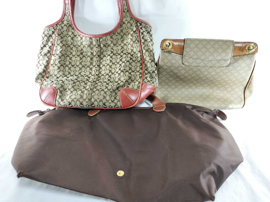 COACH Mini Signature 3-Piece Shoulder Bag Set 