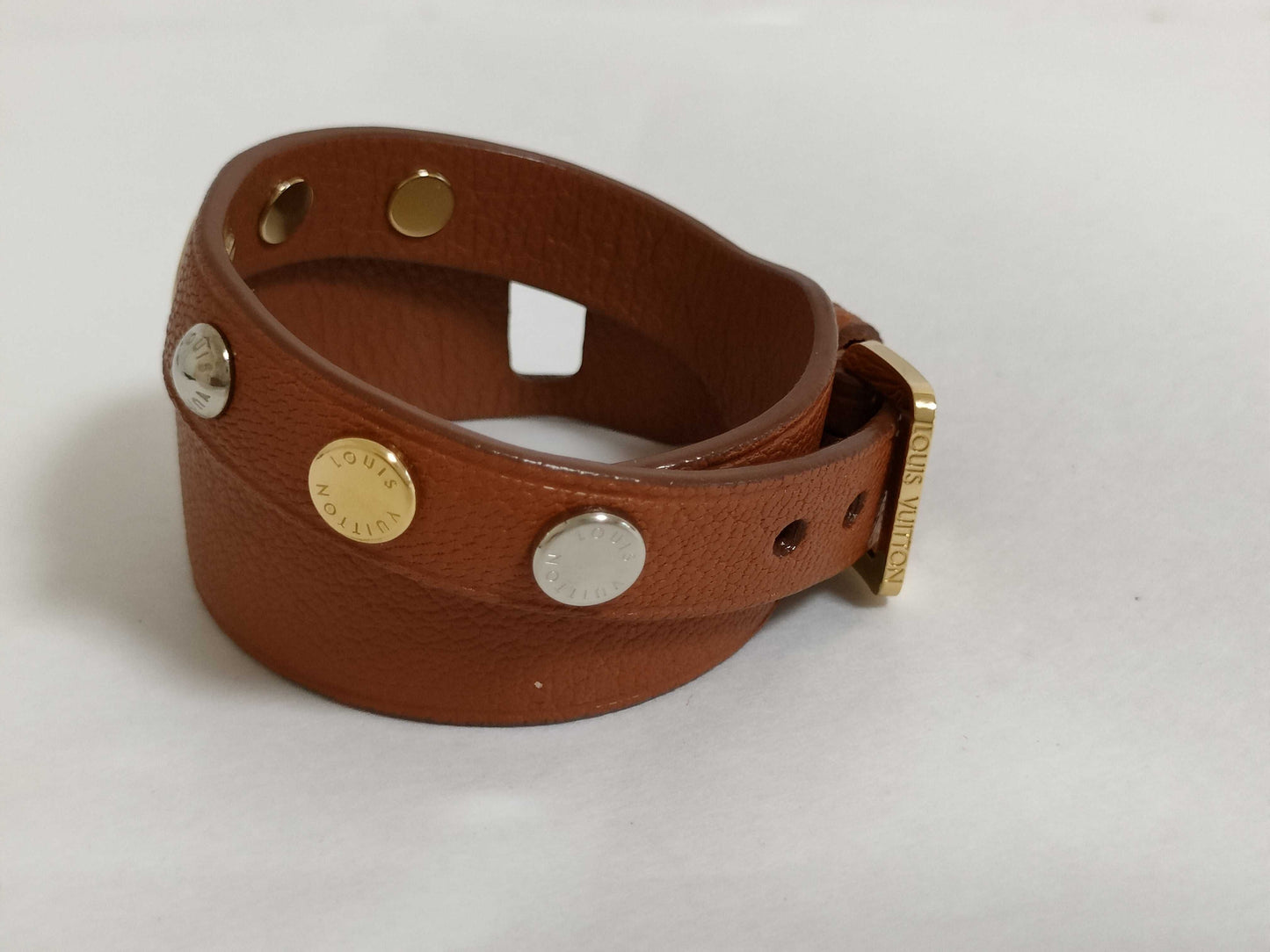 LOUIS VUITTON Leather Bracelet/Bangle Brassle Spike It Bracelet Bangle