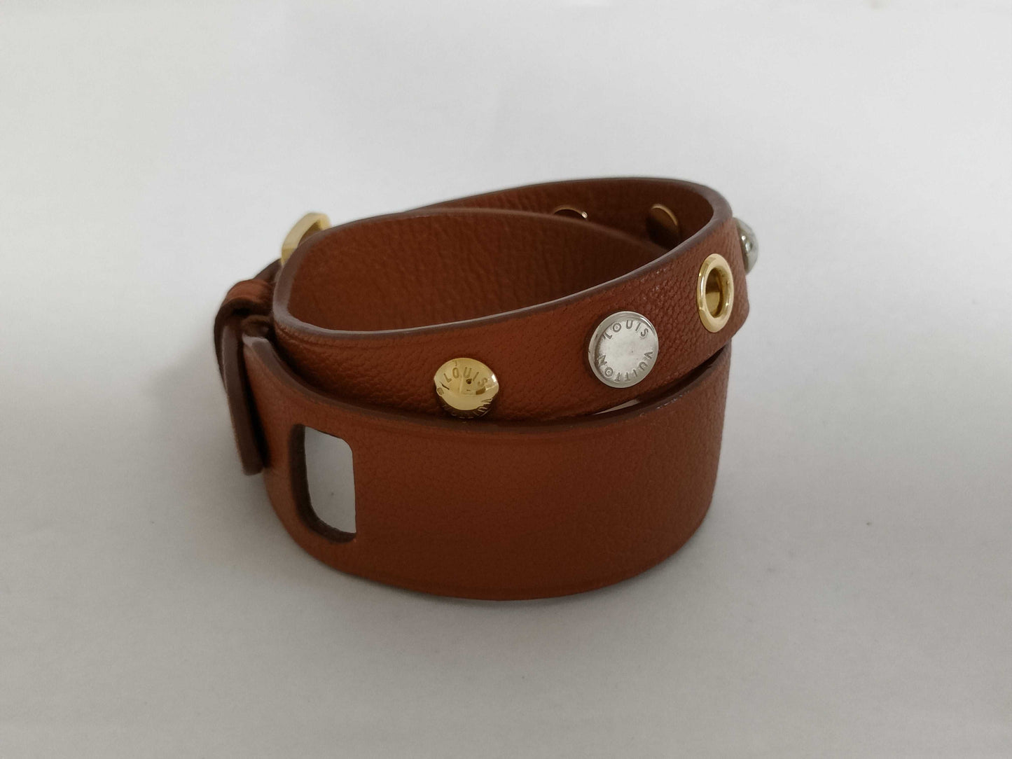 LOUIS VUITTON Leather Bracelet/Bangle Brassle Spike It Bracelet Bangle