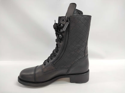 CHANEL Matelasse Lace-up Other Shoes