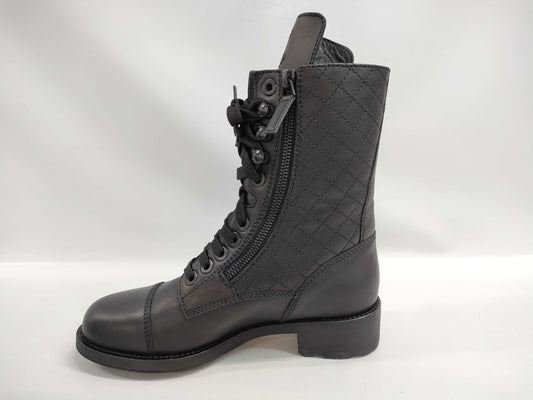 CHANEL Matelasse Lace-up Other Shoes
