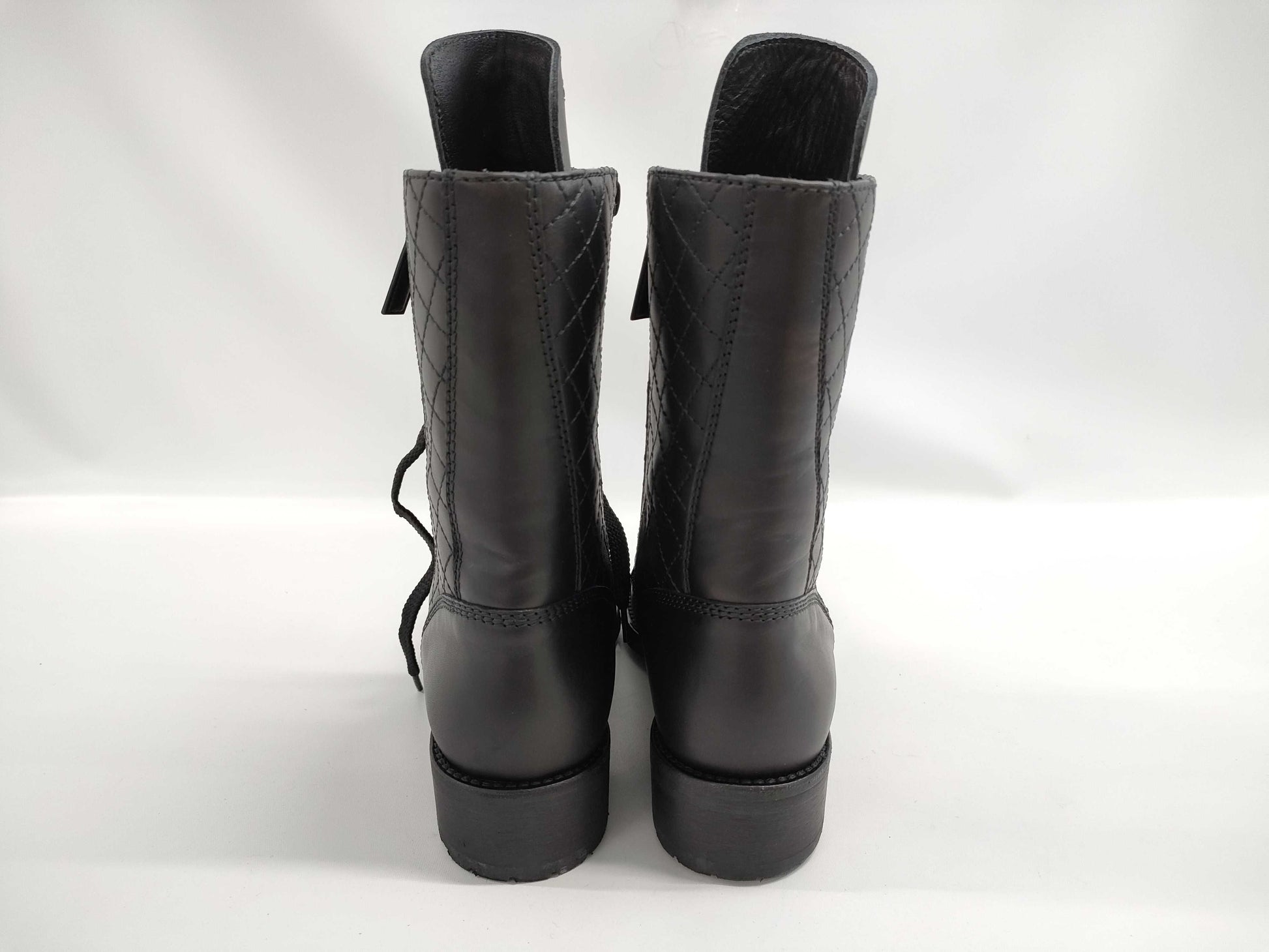 CHANEL Matelasse Lace-up Other Shoes